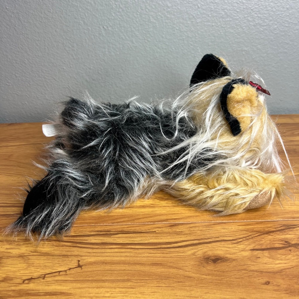 Animal Alley Vintage Plush Yorkie Yorkshire Terrier Toys R Us Red Bow 2000 - Picture 4 of 8